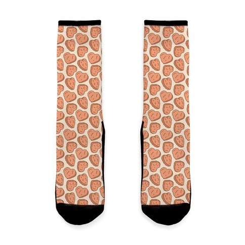 Chicken Nugget Hearts Socks